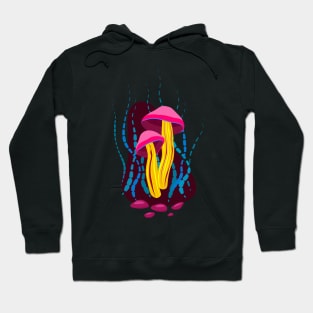 Magenta mushroom Hoodie